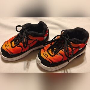 NIKE LITTLE AIR MAX PLUS (TD) SUNSET PIMENTO RED 2018 SIZE 6c TODDLER NWOB